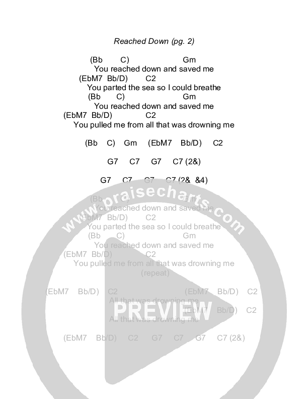 Reached Down Chords & Lyrics (Todd Agnew)