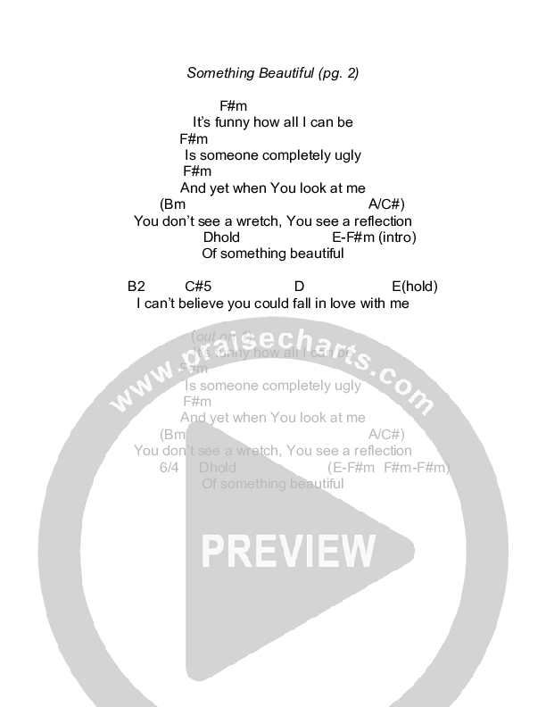 Something Beautiful Chords & Lyrics (Todd Agnew)