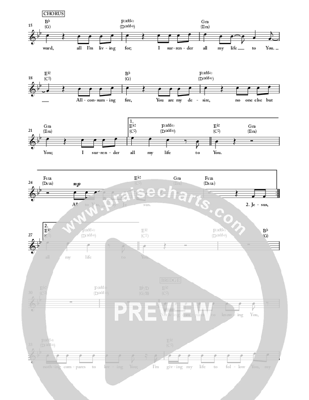 My Reward Lead Sheet (Kristian Stanfill)