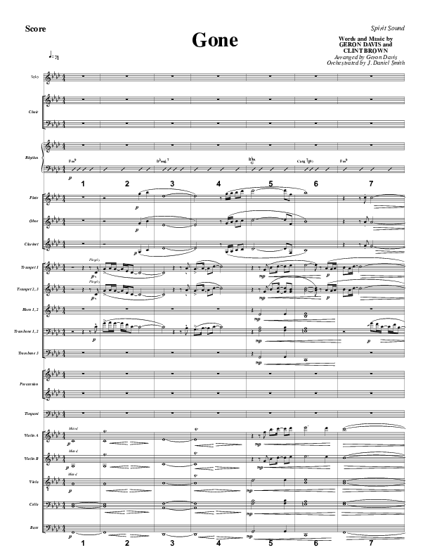 Gone Conductor's Score (Geron Davis)