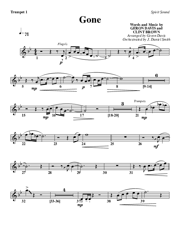 Gone Trumpet 1 (Geron Davis)