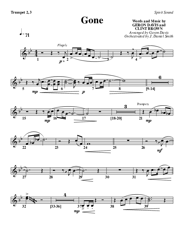 Gone Trumpet 2/3 (Geron Davis)