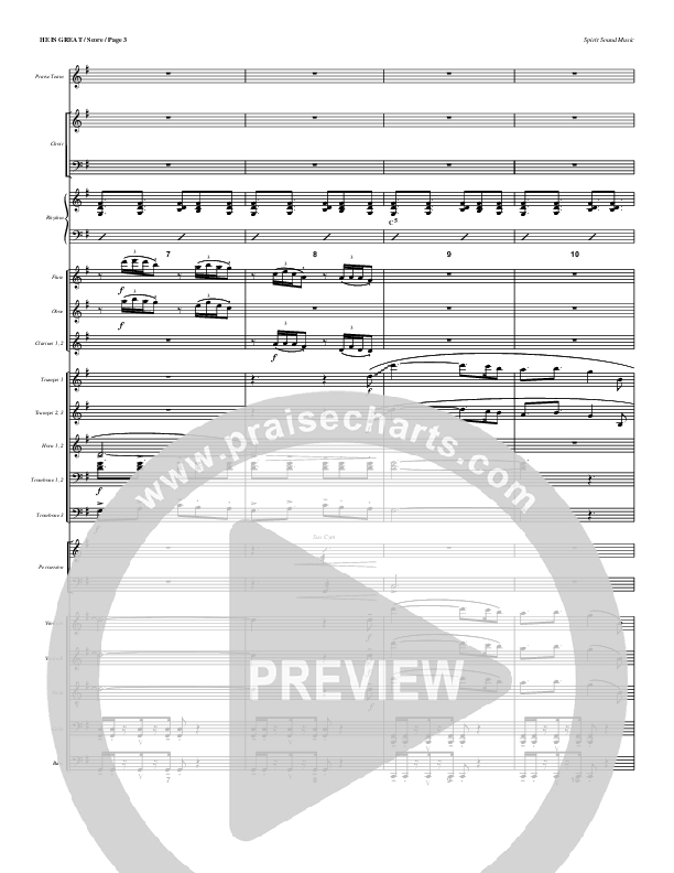 He Is Great Conductor's Score (Geron Davis)