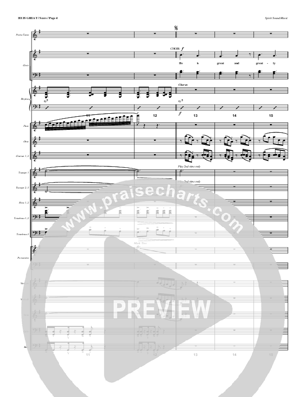 He Is Great Conductor's Score (Geron Davis)