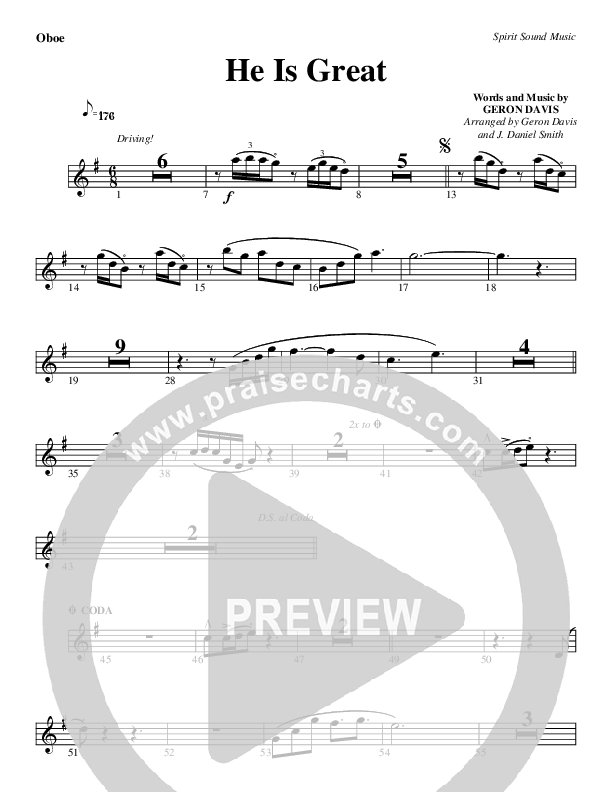 He Is Great Oboe (Geron Davis)