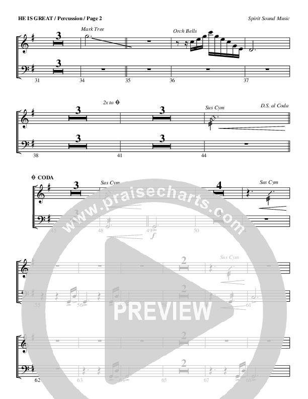 He Is Great Percussion (Geron Davis)