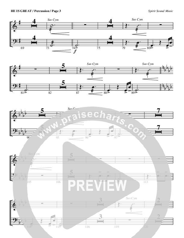 He Is Great Percussion (Geron Davis)