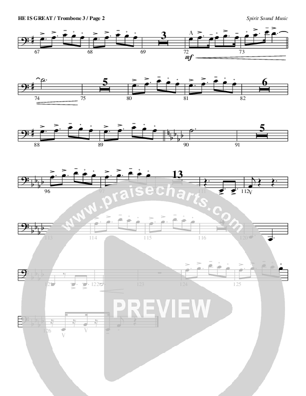 He Is Great Trombone 3 (Geron Davis)