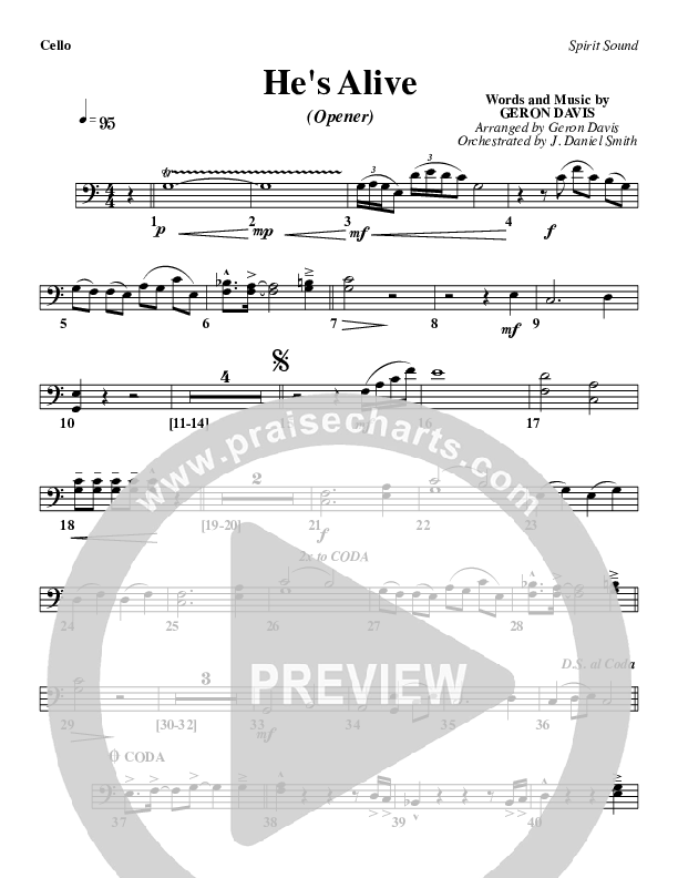 He's Alive Cello (Geron Davis)