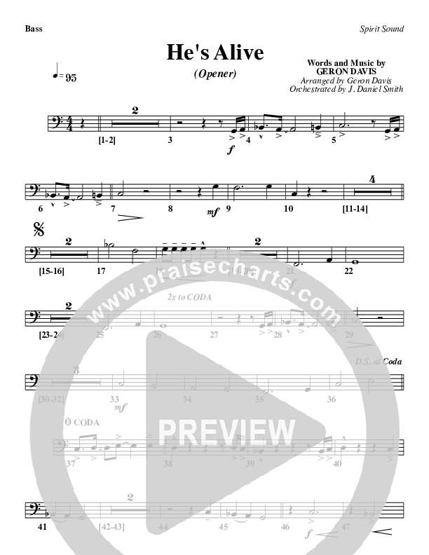 He's Alive Double Bass (Geron Davis)