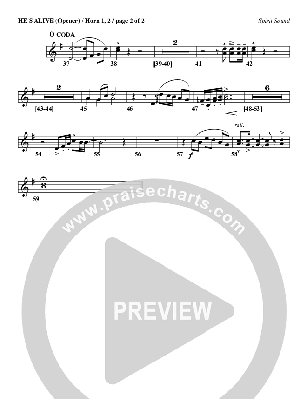 He's Alive French Horn 1/2 (Geron Davis)