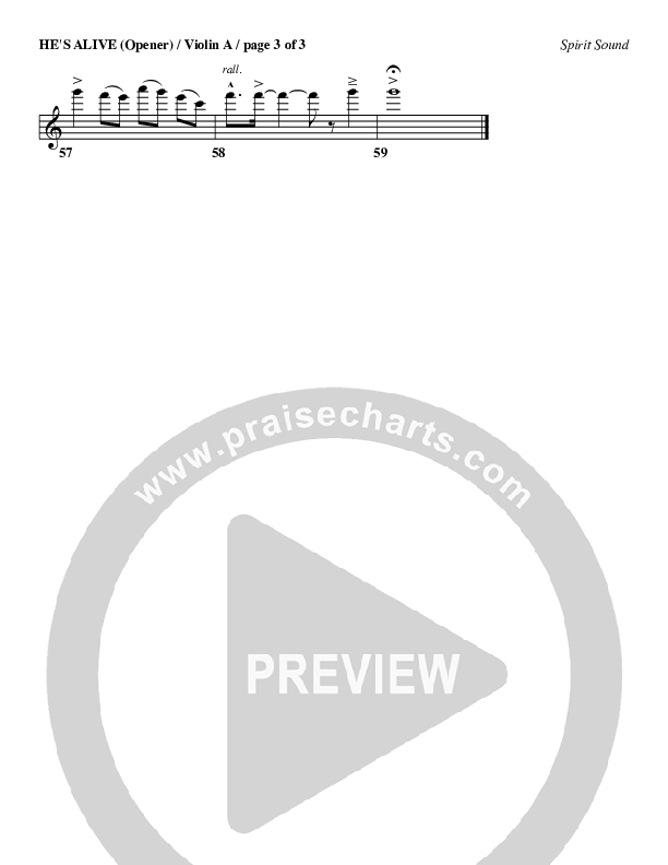 He's Alive Violin 1 (Geron Davis)