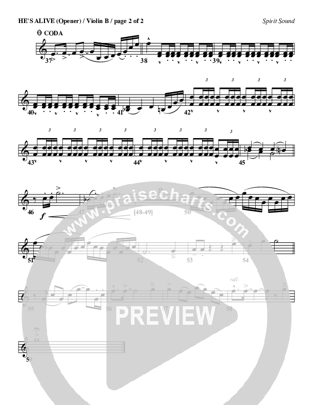 He's Alive Violin 2 (Geron Davis)