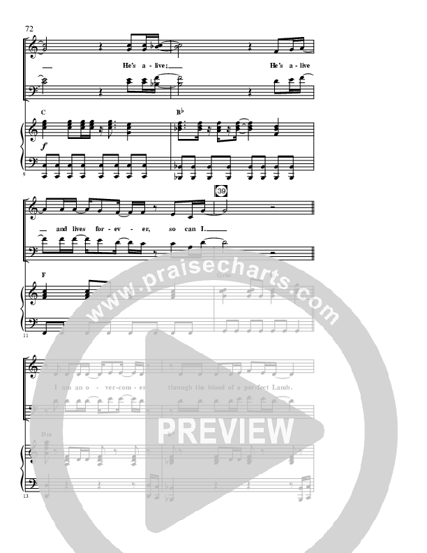 He's Alive (Reprise) Piano/Vocal (Geron Davis)