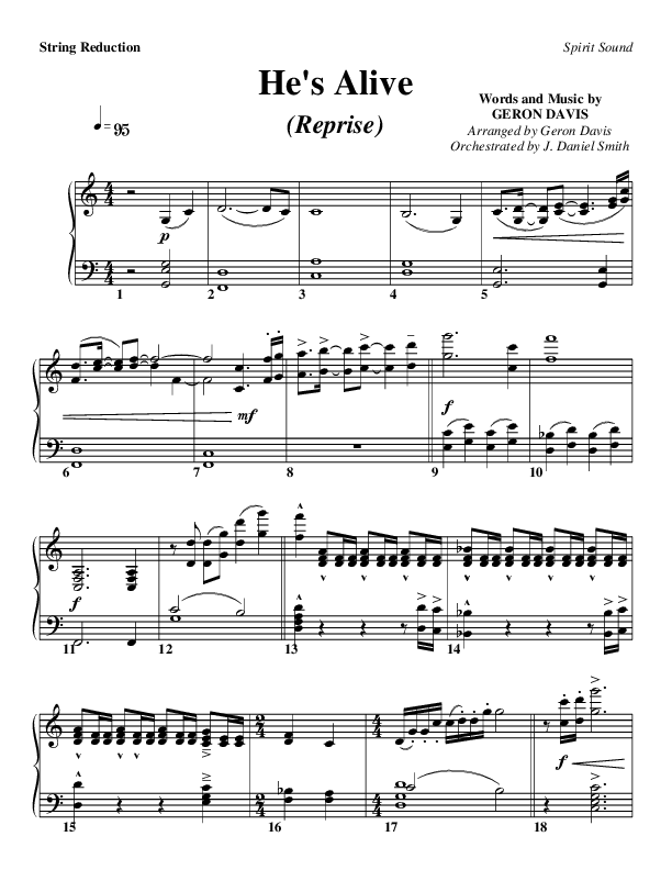 He's Alive (Reprise) Synth Strings (Geron Davis)