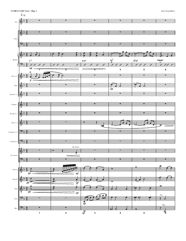 O Great God Conductor's Score (Geron Davis)