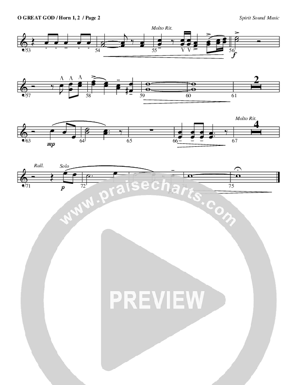 O Great God French Horn 1/2 (Geron Davis)