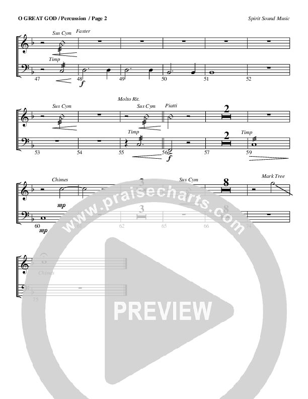 O Great God Percussion (Geron Davis)