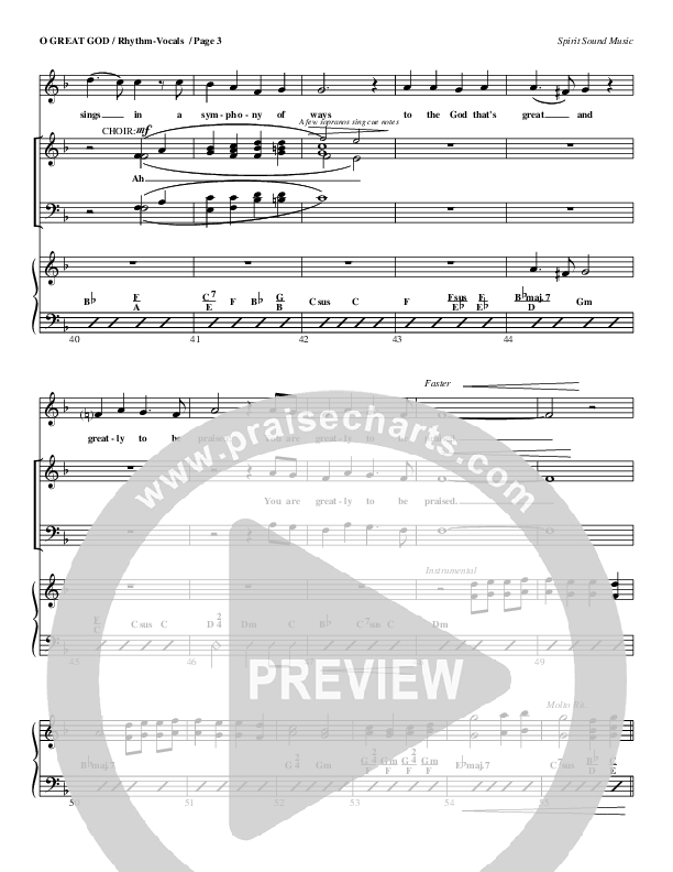 O Great God Rhythm/Vocal (Geron Davis)