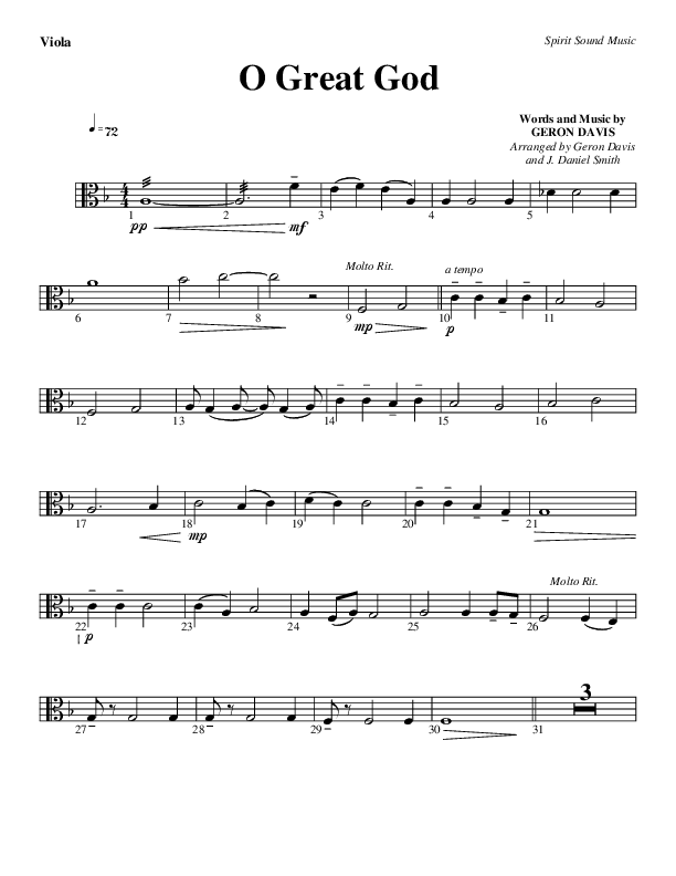 O Great God Viola (Geron Davis)