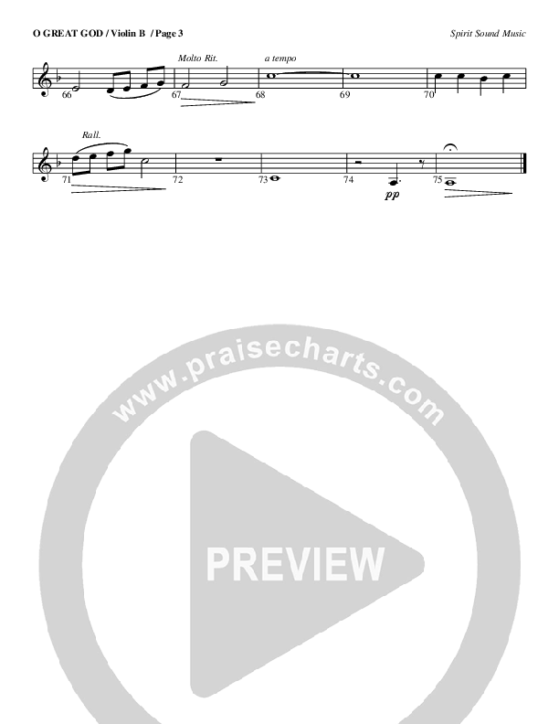 O Great God Violin 2 (Geron Davis)