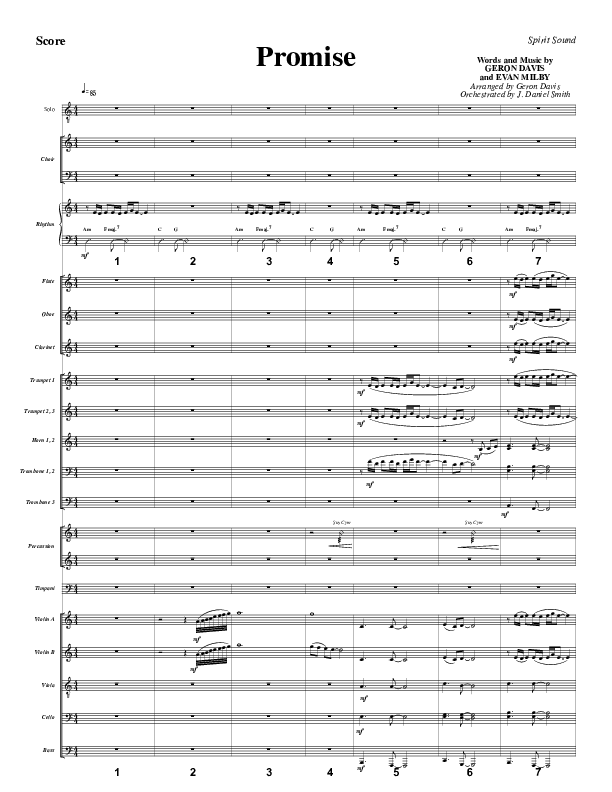 Promise Conductor's Score (Geron Davis)