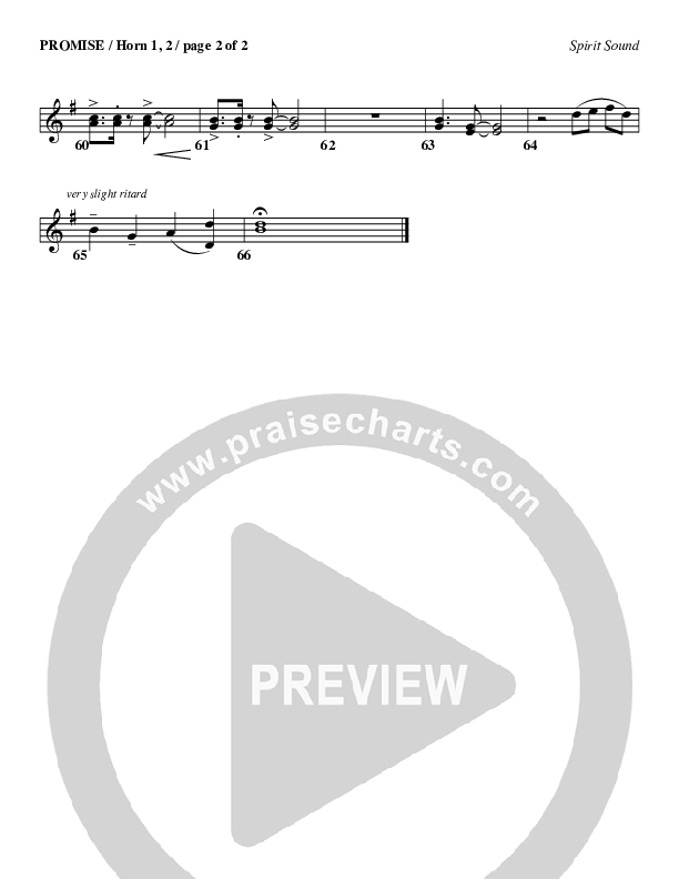 Promise French Horn 1/2 (Geron Davis)