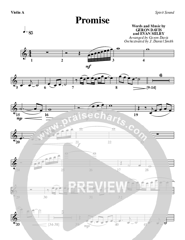 Promise Violin 1 (Geron Davis)