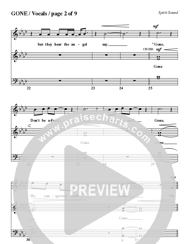 Gone - Easter Musical Piano/Vocal Pack (Geron Davis)