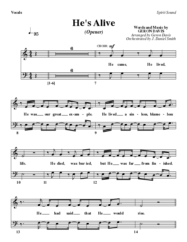 Gone - Easter Musical Lead & Piano (Geron Davis)