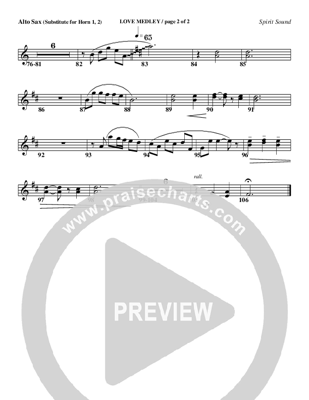 Love Medley Alto Sax (Geron Davis)