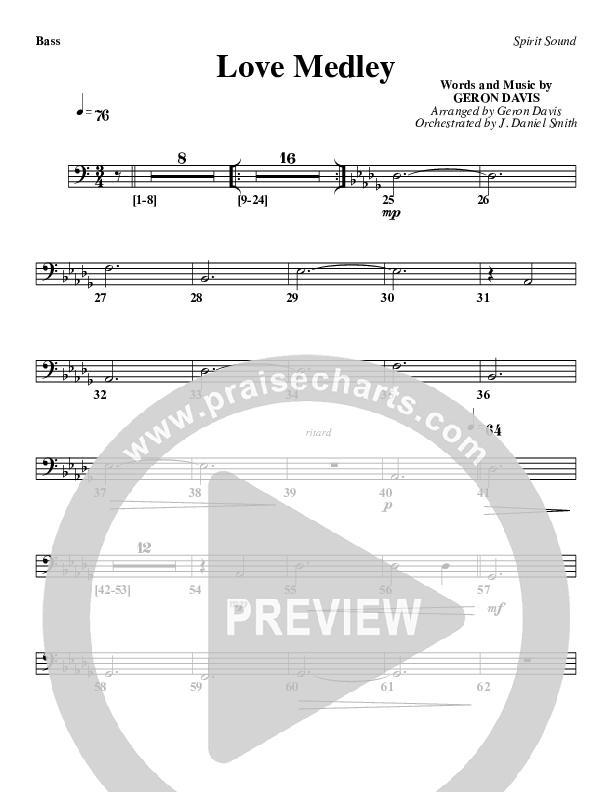 Love Medley Bass Guitar (Geron Davis)