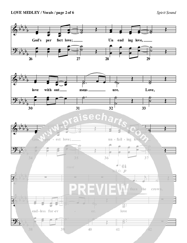 Love Medley Choir Sheet (SATB) (Geron Davis)