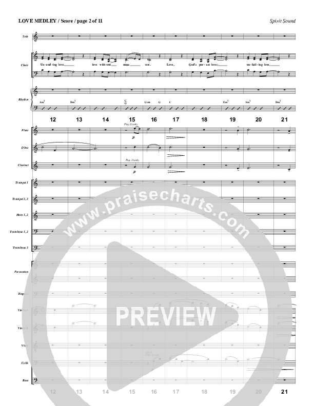 Love Medley Conductor's Score (Geron Davis)