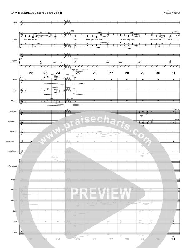 Love Medley Conductor's Score (Geron Davis)