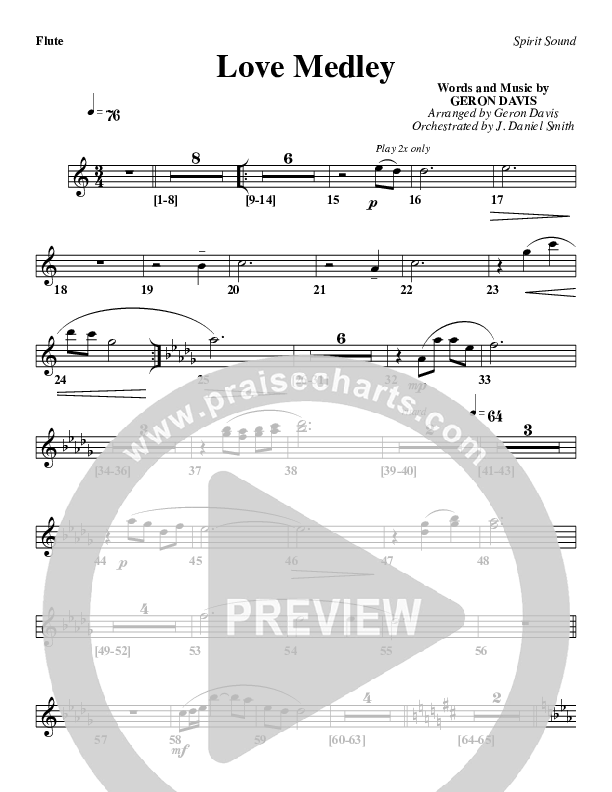 Love Medley Flute (Geron Davis)