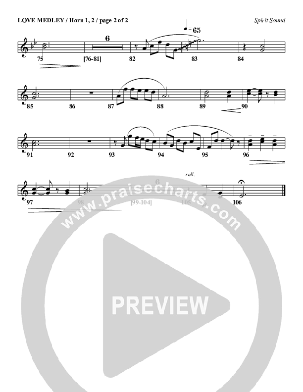 Love Medley French Horn 1/2 (Geron Davis)