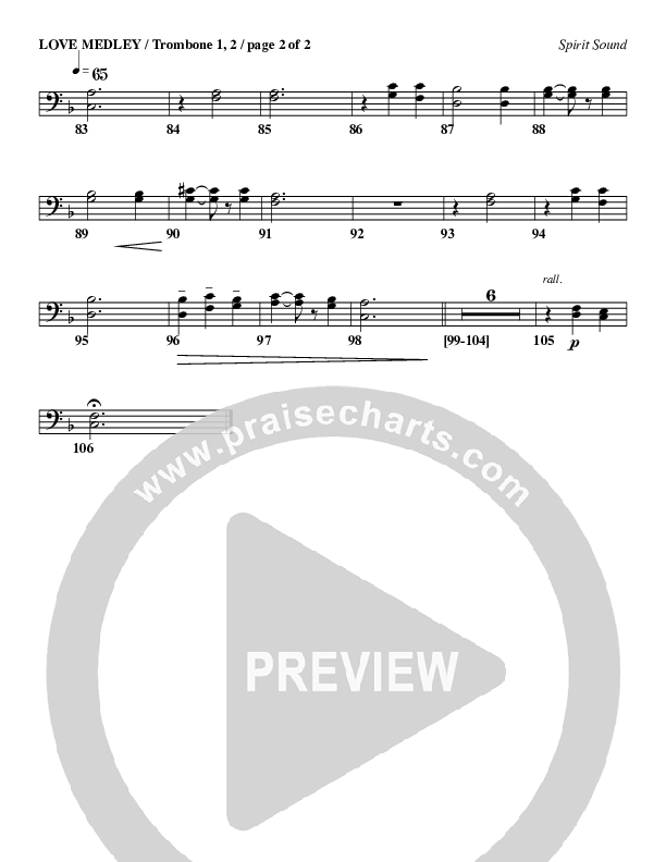 Love Medley Trombone 1/2 (Geron Davis)