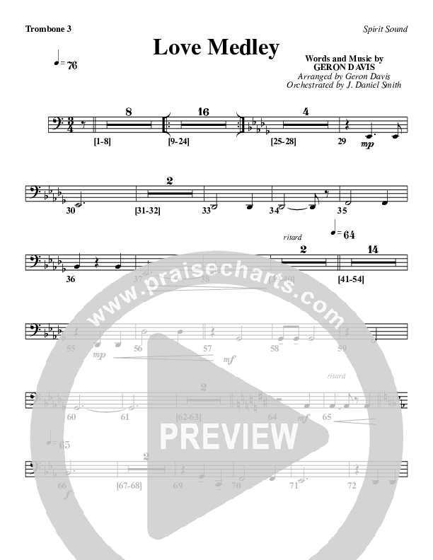 Love Medley Trombone 3 (Geron Davis)