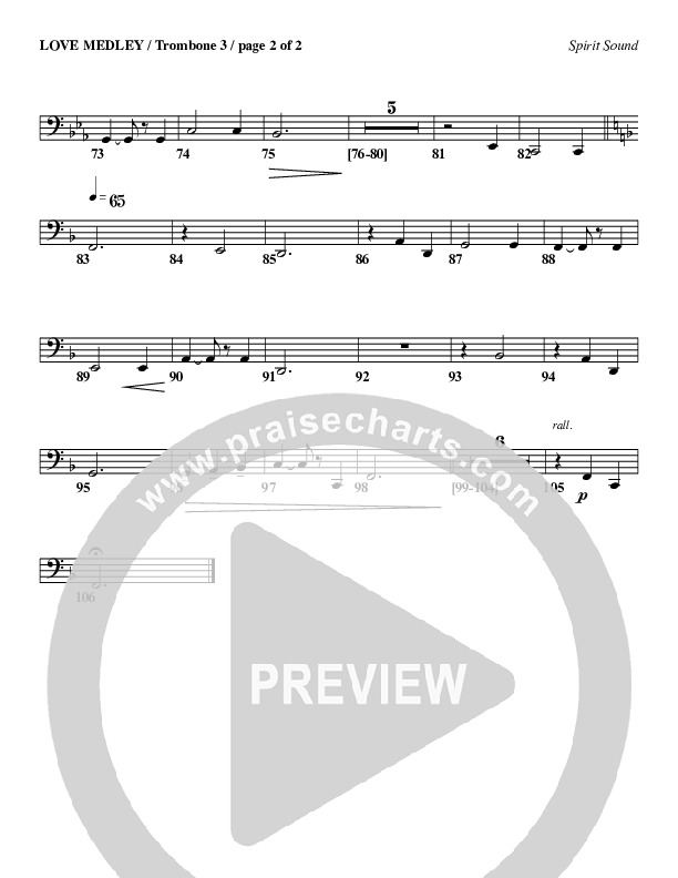 Love Medley Trombone 3 (Geron Davis)