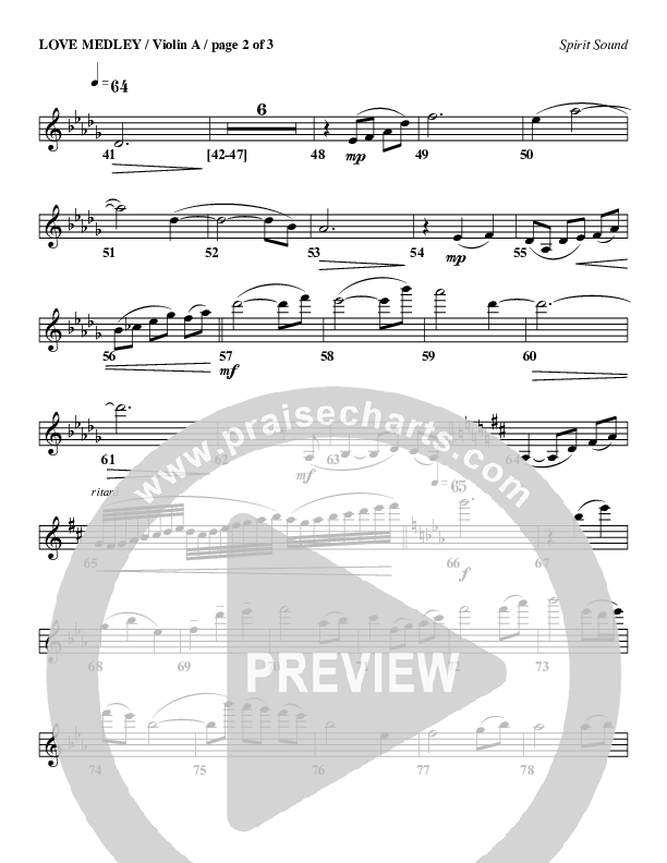 Love Medley Violin 1 (Geron Davis)