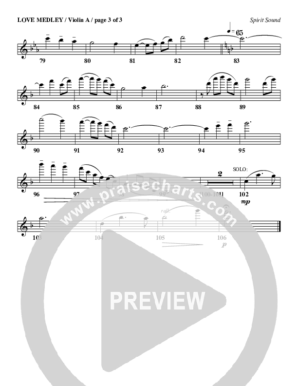 Love Medley Violin 1 (Geron Davis)