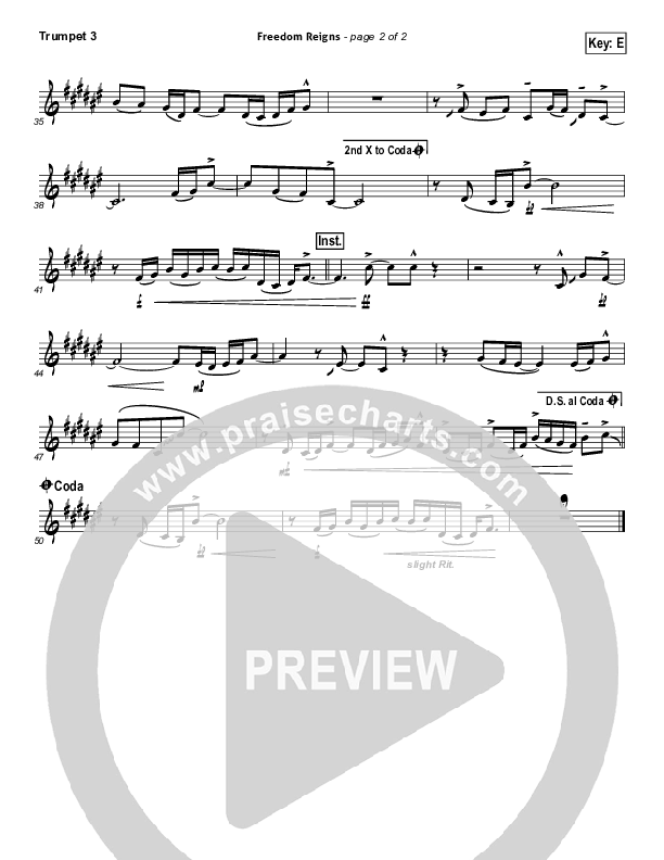 Freedom Reigns Trumpet 3 (Jesus Culture)