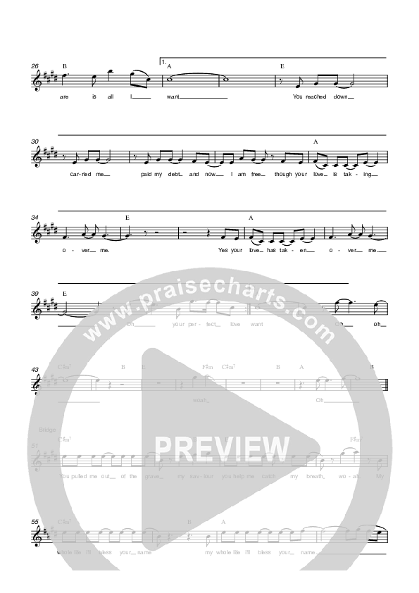 You Got Me Lead Sheet (Parachute Band)