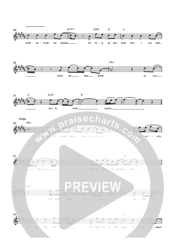 You Remain Lead Sheet (Parachute Band)