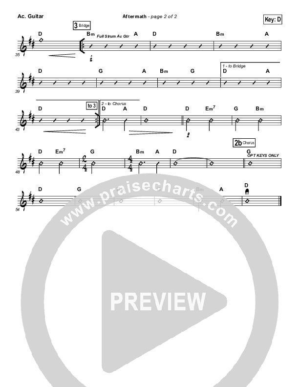 Aftermath Acoustic Guitar (Hillsong UNITED)