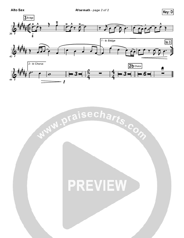 Aftermath Alto Sax (Hillsong UNITED)