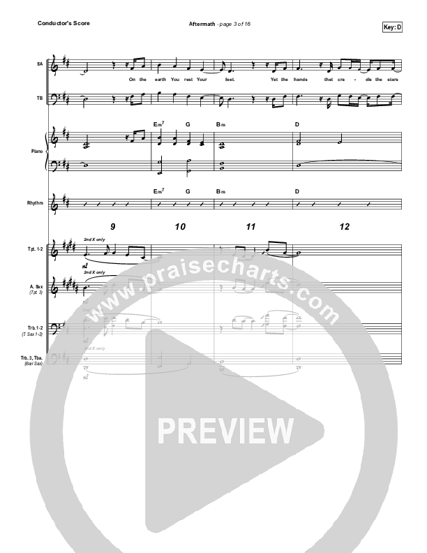 Aftermath Conductor's Score (Hillsong UNITED)