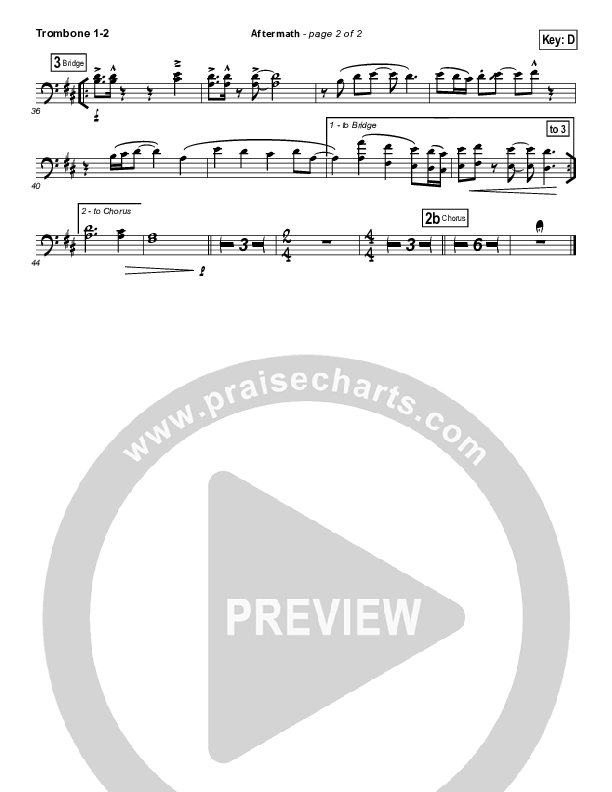 Aftermath Trombone 1/2 (Hillsong UNITED)