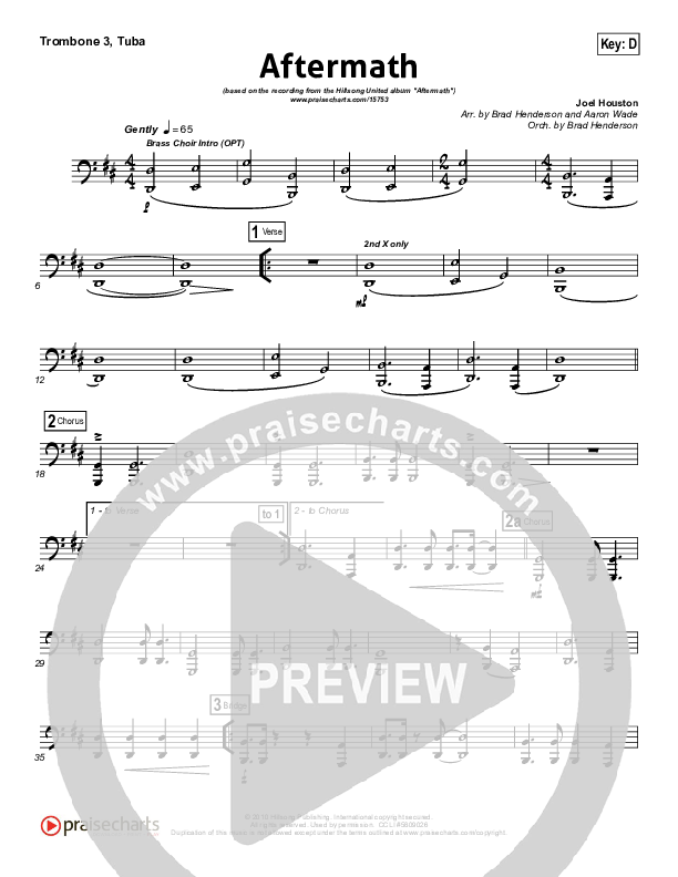 Aftermath Trombone 3/Tuba (Hillsong UNITED)